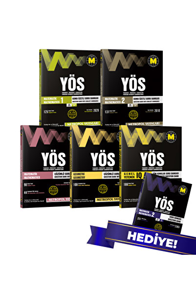Metropol Yayınları YÖS SET-4 (TÜM DERSLER SORU BANKASI KİTAP SETİ)