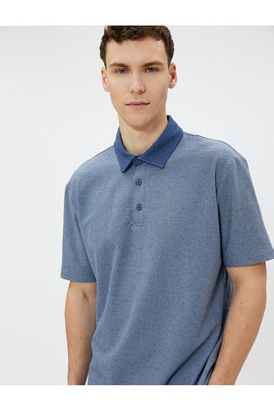 Koton Polo-T-Shirt aus Baumwolle mit kurzen Ärmeln und Knöpfen