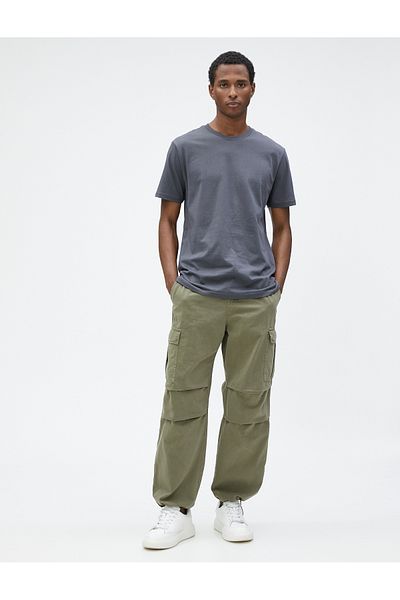 Koton Basic T-Shirt Slim Fit Crew Neck Short Sleeve Cotton