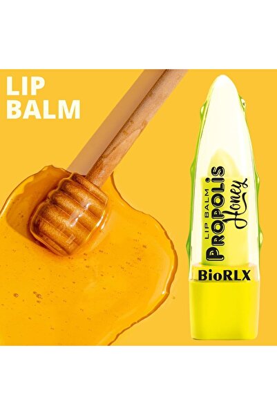 BioRLX Dudak Balmı Bal Ve Propolis Güçlendirici Renksiz Nemlendirici Dudak Bakımı (3,5G)