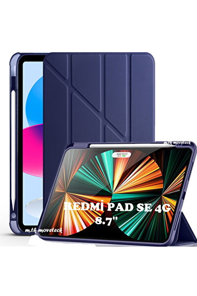 m.tk moveteck Xiaomi Redmi Pad Se 4G 8.7 inç Kılıf Kalem Bölmeli Katlanabilir...