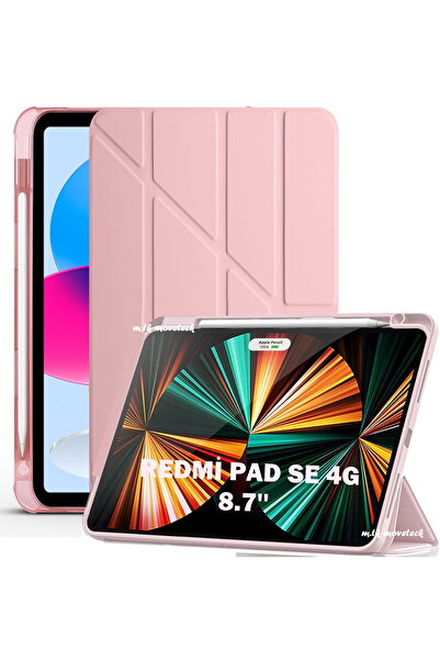 m.tk moveteck Xiaomi Redmi Pad Se 4G 8.7 inç Kılıf Kalem Bölmeli Katlanabilir...