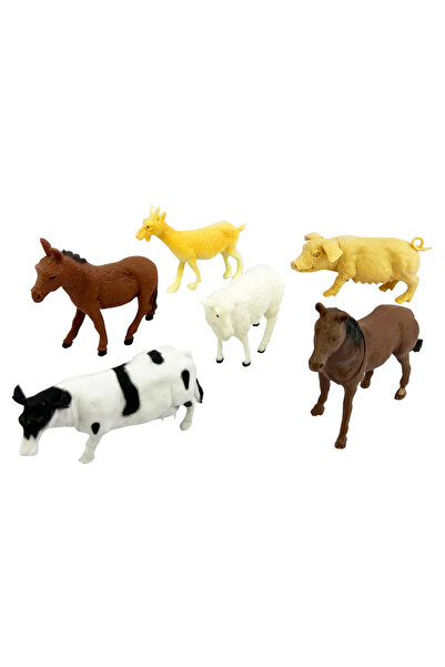 MEGA Poşette 6'lı Çiftlik Hayvan Seti