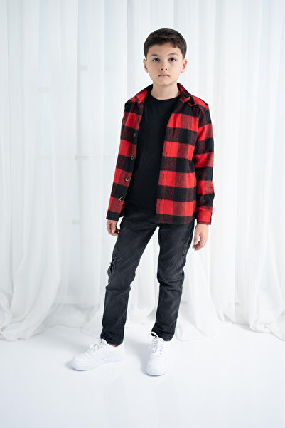 Entel Boy's Lumberjack Plaid Shirt