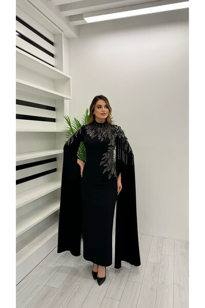 White Corner 2958 ÖZEL TASARIM ELBİSE EL İŞÇİLİĞİ