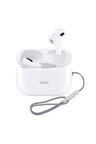 trands سماعات Airpods TWS-T2 اللاسلكية باللون الأبيض
