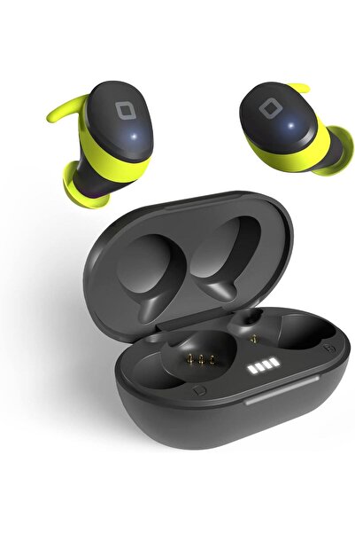 SBS سماعات رأس لاسلكية حقيقية من Twin Bugs Pro، باللون الأسود/الأصفر