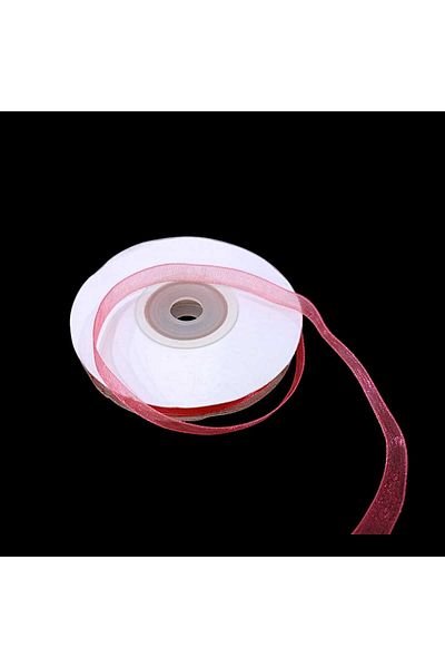 hobimon 6 mm Organza Ribbon - Pomegranate Flower 25 Mt.
