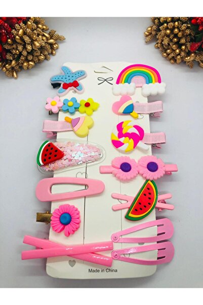 İnDerin Θεματικό σετ με 14 μαλακές πόρπες από σιλικόνη