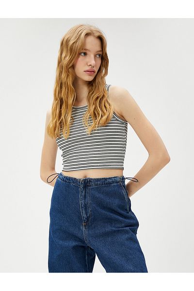 Koton Crop Athlete Halter Neck Slim Cut