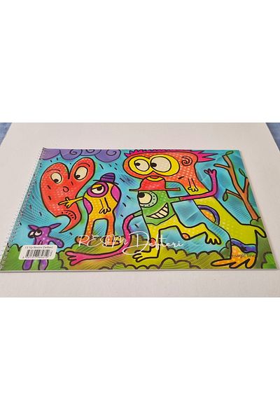 Mahi Max Caiet mare de pictură în spirală 25x35cm 15 ani - 1 bucată cu opțiune de acoperire