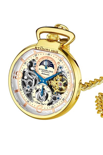 Stührling 991.02R 48mm Automatic Pocket Watch