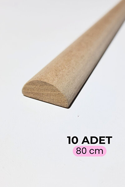 ihtiyacal Dekoratif Boyanabilir Çıta Duvar Çıtası Balıksırtı Çıta Yarım Yuvar...