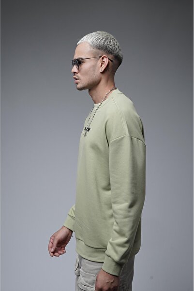 king brich Υπερμεγέθη εμπριμέ γιακά μανίκι με ραβδώσεις