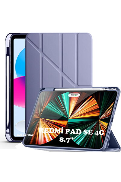 m.tk moveteck Xiaomi Redmi Pad Se 4G 8.7 inç Kılıf Kalem Bölmeli Katlanabilir...