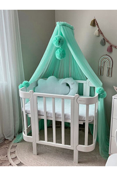 Kiddy Happy Mint Beşik Cibinliği Ve Cibinlik Aparatı