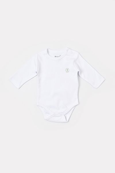Biorganic White Long Sleeve Organic Baby Bodysuit