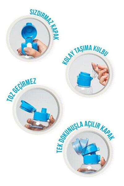 Herevin 0,5 Lt Desenli Düğmeli Tüp Matara-prenses