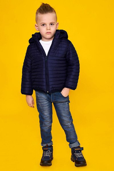 zepkids Marineblauer, langärmliger Mantel mit Kapuze