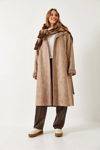 Bianco Lucci Women's Long Wool Coat - 20099 60351367