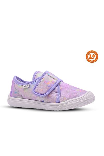 kids A more Lilac Girl's Home and Nursery Shoes - Shiny Fabric