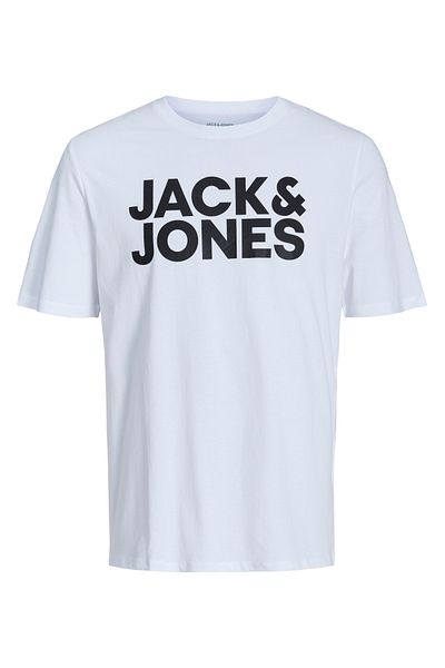 Jack & Jones Ανδρικό μπλουζάκι Jack Jones White Crew Neck 12151955 Jjecorp