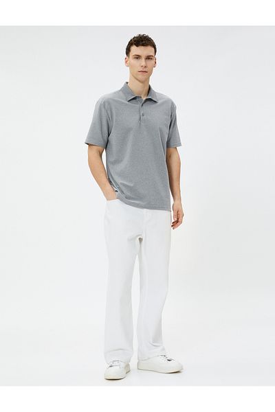 Koton Polo T-Shirt Short Sleeve Buttoned Cotton