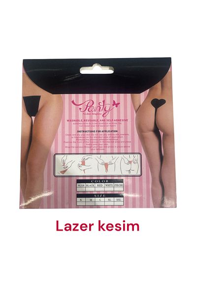 Velura Women's Skin Color Laser Cut Heart Panties