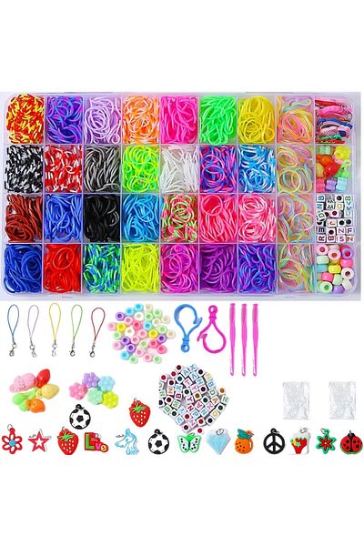 Doğan Oyuncak Dünyası Loom Twister 5000 Pieces Set - Jewelry, Clasp, Bracelet and Necklace Making Kit