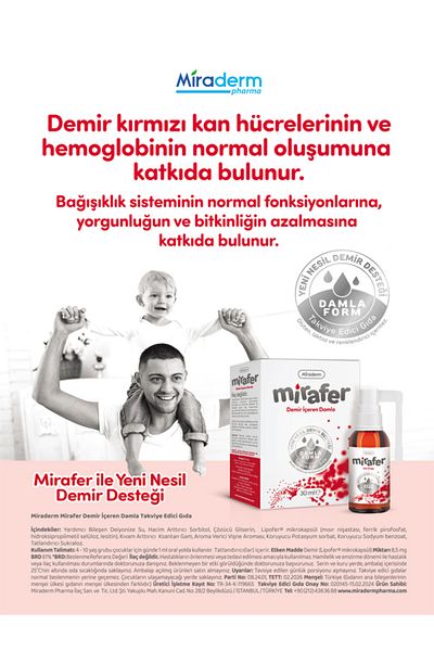 Miraderm Mırafer Iron 30 ML - Drop