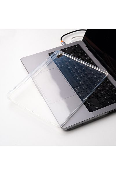 Noir318 iPad Air 10.9 2022 (الجيل الخامس) تابلت زور مع قلم سيليكون - شفاف