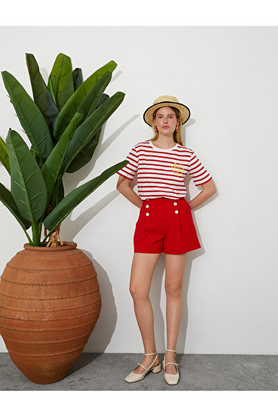 Koton Düğme Detaylı Cepli Şort