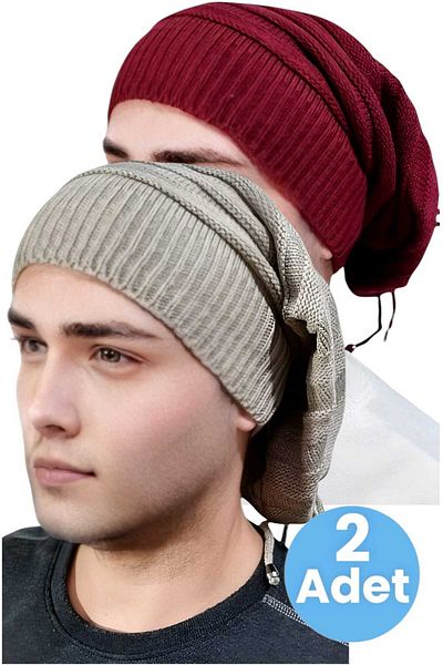 Trenderrs 2-Piece Men's Winter Knitwear Knitted Beanie and Neck Collar