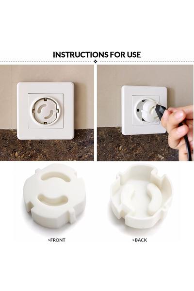 Binbirreyon 12 Pieces Baby and Child Safety Socket Cover - Pd039