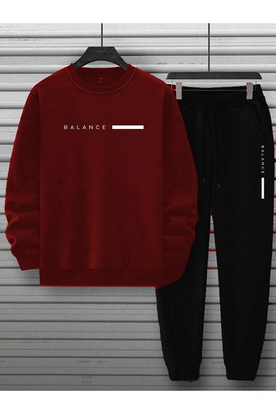 CAST COLLECTİON Men's Balance Printed Tracksuit