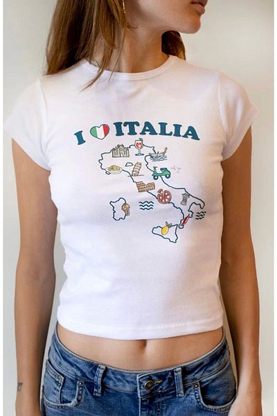1blood Stylish Design Italy Kid's Crop Top