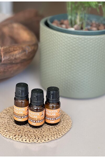 Miamantra 3 Adet Buhurdanlık Yağı Seti/Esansiyel Yağ Seti Sedir Sandalağacı v...