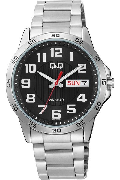 Q&Q A37A-004Py Model Numbered Shaped Design