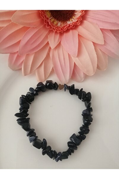 LemaStone سوار من الحجر الطبيعي المكسور باللون الأزرق الداكن