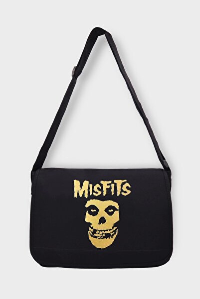1blood Black Misfits Messenger Bag