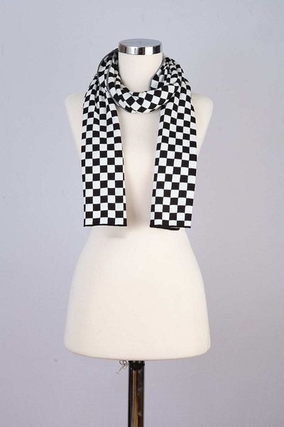 Sebir Moda Checkered Patterned Knitwear Scarf