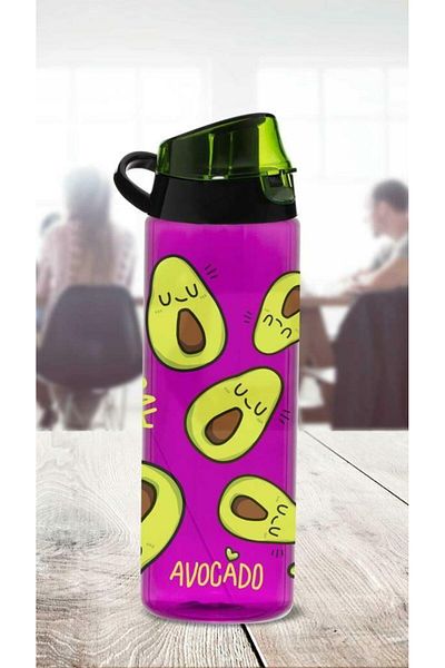 Herevin 0.75 Lt Patterned Flask-avocado