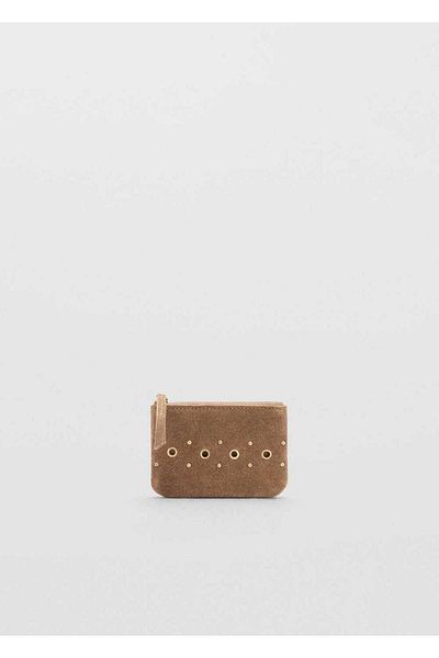 Mango Teen Studded Leather Bag