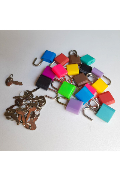 sywoods 10 قطع قفل صغير مختلط الألوان - تصميم عادي