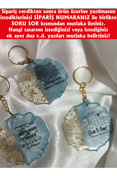 Epoxy Keychain 25 Pieces Promise Engagement Wedding Henna Wedding Quran Souvenir Gift Organization
