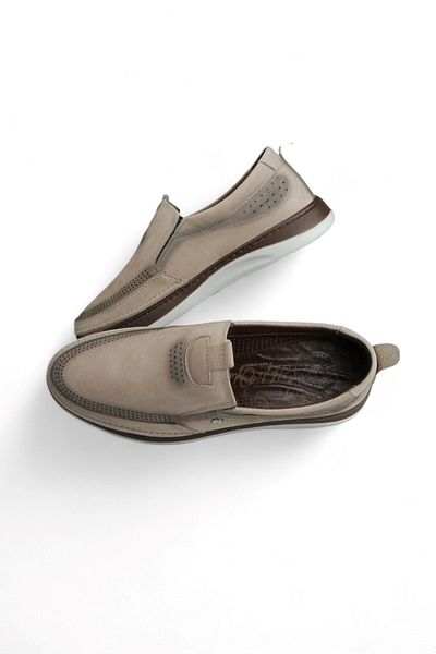 By Yağlıoğlu 4070N Nubuk Genuine Leather Ultra Comfortable and Soft Flexible Orthopedic Men's Shoes