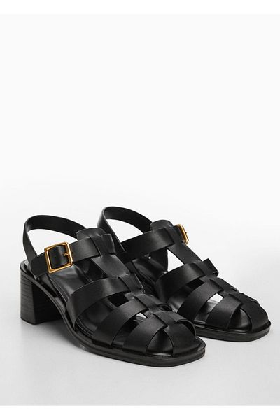 MANGO Woman LEDER-SANDALEN