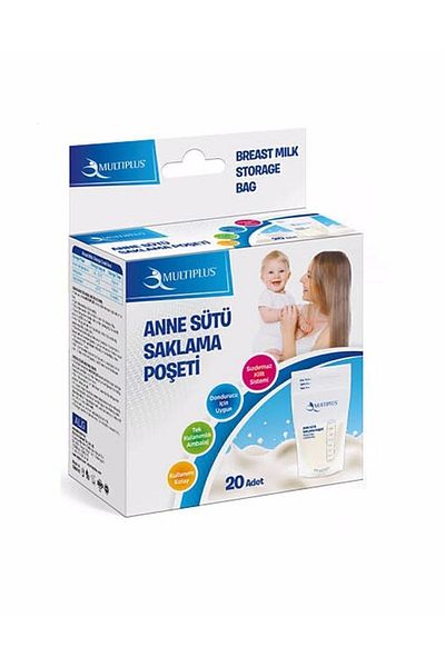 Multiplus Breast Milk Storage Bag - 2 Boxes of 20