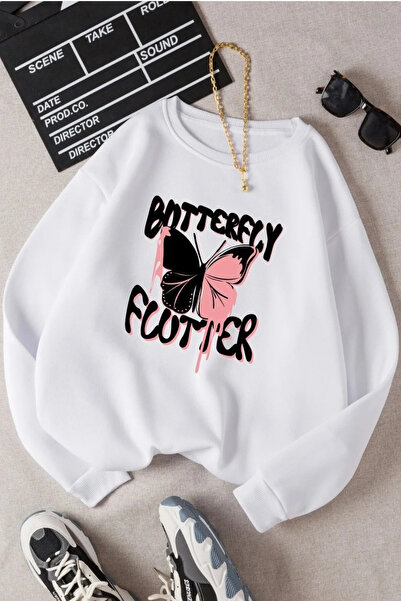 Wish BF Hanorac pentru bărbați cu imprimeu BUTTERFLY, țesătură cu compact fir...