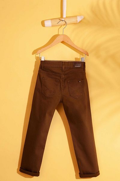 U.S. Polo Assn. Boy's Dark Khaki Canvas Pants